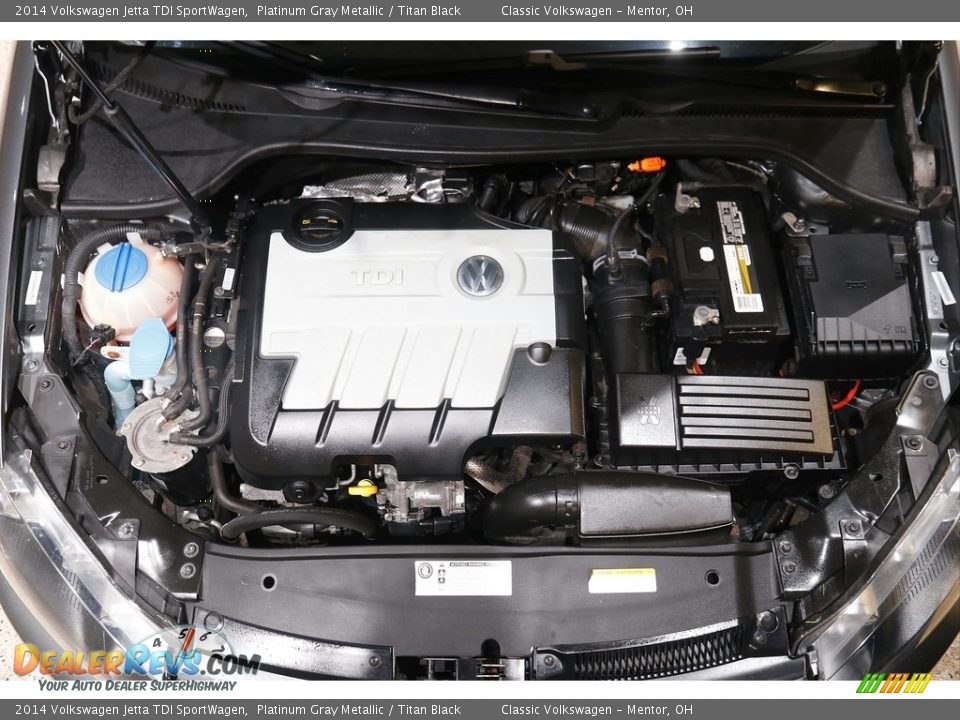 2014 Volkswagen Jetta TDI SportWagen Platinum Gray Metallic / Titan Black Photo #18