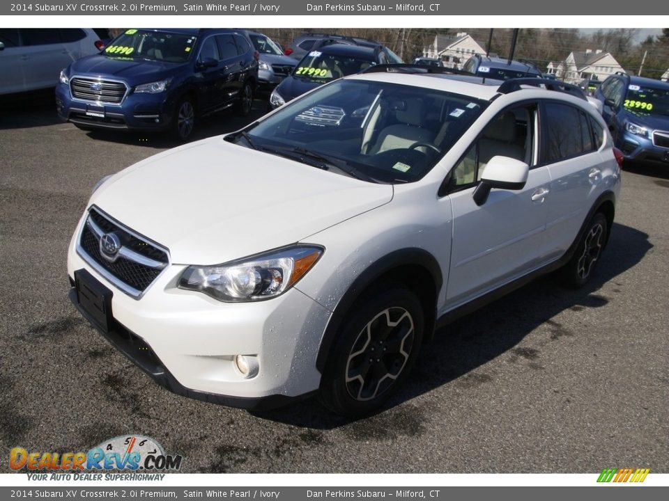 2014 Subaru XV Crosstrek 2.0i Premium Satin White Pearl / Ivory Photo #1