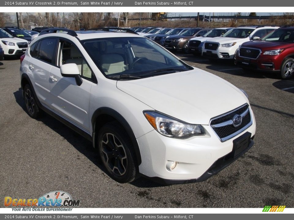 2014 Subaru XV Crosstrek 2.0i Premium Satin White Pearl / Ivory Photo #3