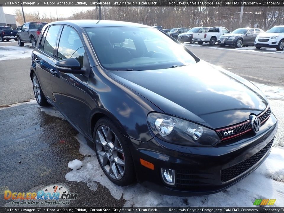 2014 Volkswagen GTI 4 Door Wolfsburg Edition Carbon Steel Gray Metallic / Titan Black Photo #2