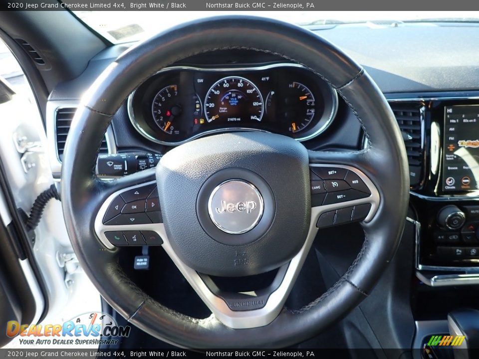 2020 Jeep Grand Cherokee Limited 4x4 Bright White / Black Photo #20