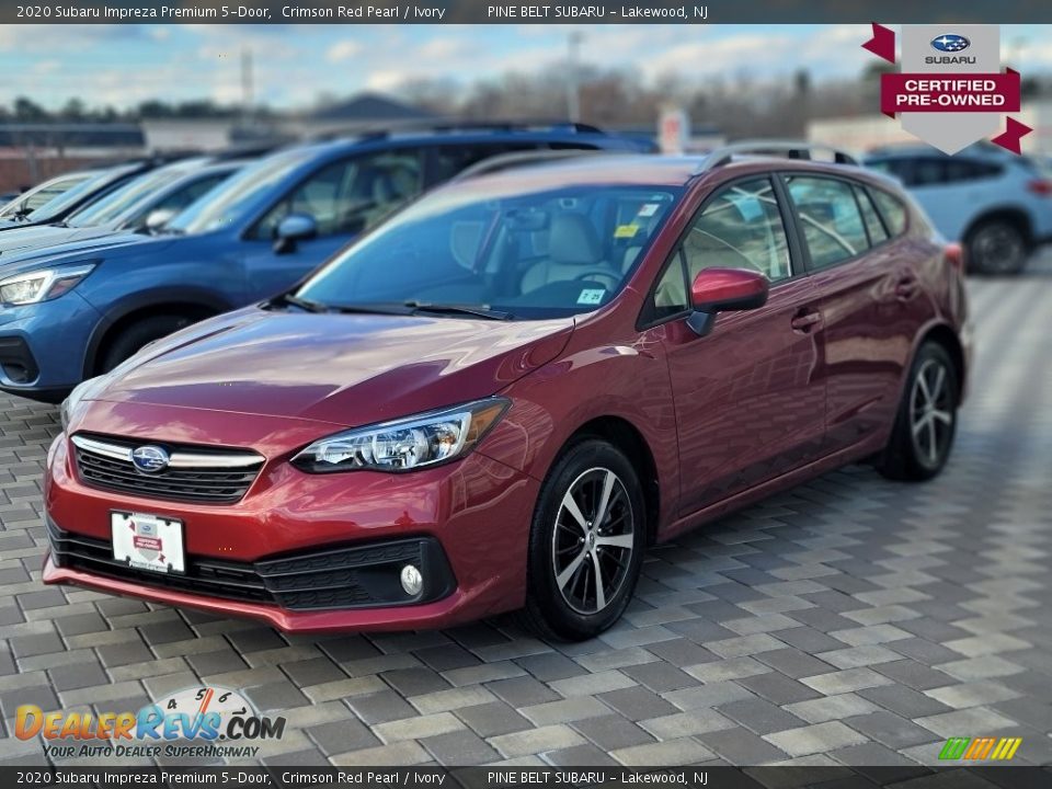 2020 Subaru Impreza Premium 5-Door Crimson Red Pearl / Ivory Photo #1