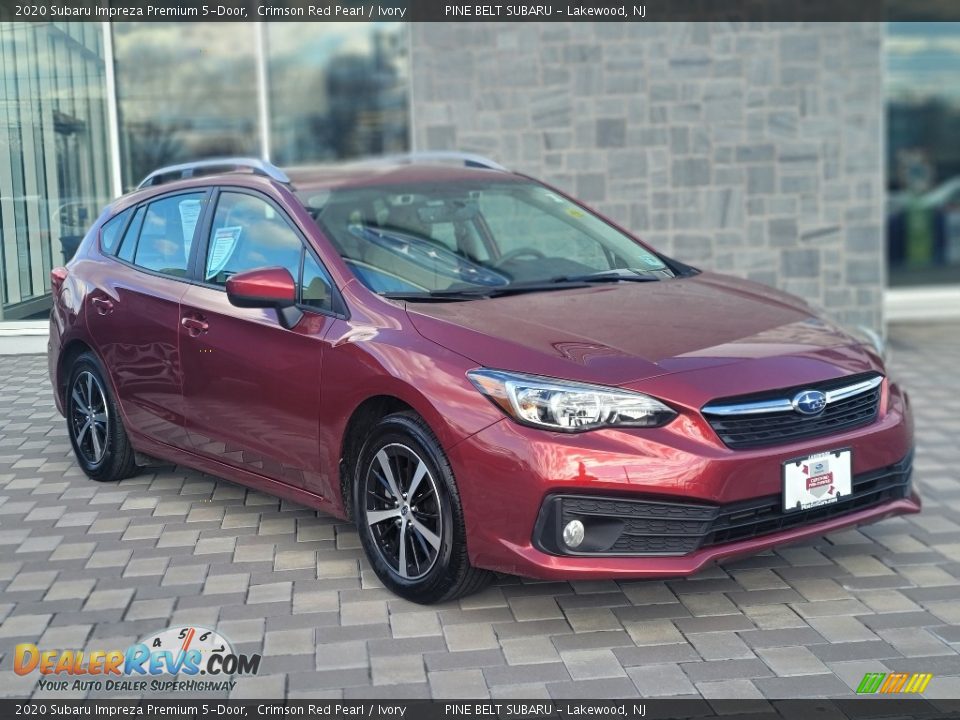 2020 Subaru Impreza Premium 5-Door Crimson Red Pearl / Ivory Photo #13