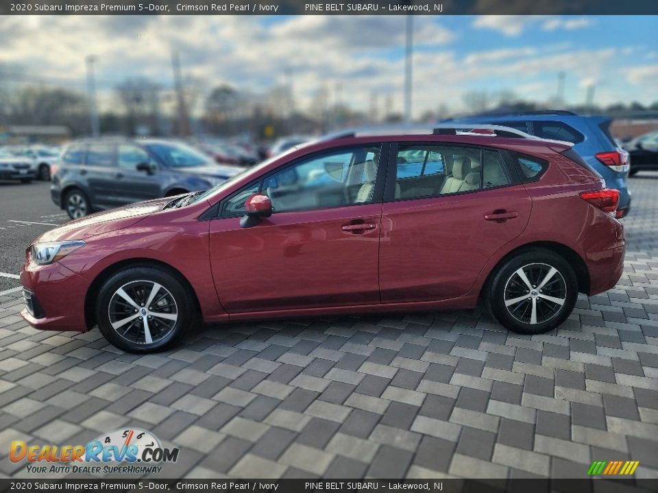 2020 Subaru Impreza Premium 5-Door Crimson Red Pearl / Ivory Photo #16