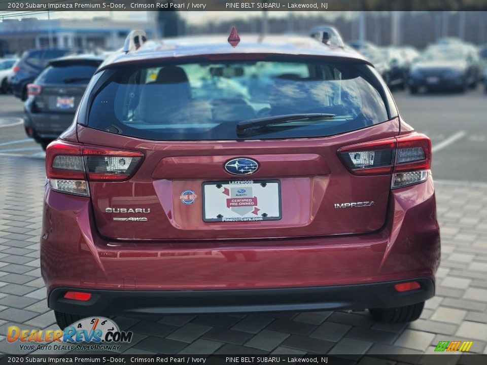 2020 Subaru Impreza Premium 5-Door Crimson Red Pearl / Ivory Photo #19