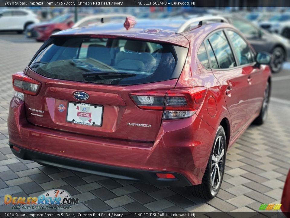 2020 Subaru Impreza Premium 5-Door Crimson Red Pearl / Ivory Photo #20