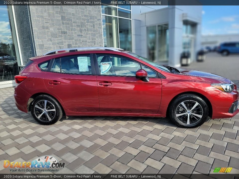 2020 Subaru Impreza Premium 5-Door Crimson Red Pearl / Ivory Photo #21