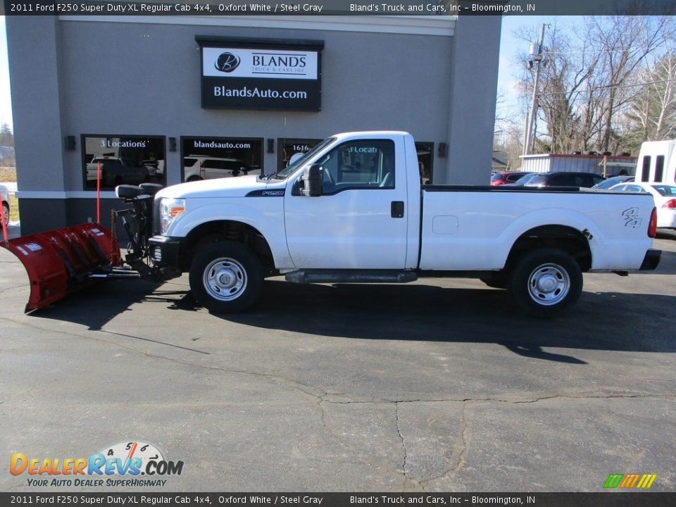 2011 Ford F250 Super Duty XL Regular Cab 4x4 Oxford White / Steel Gray Photo #1