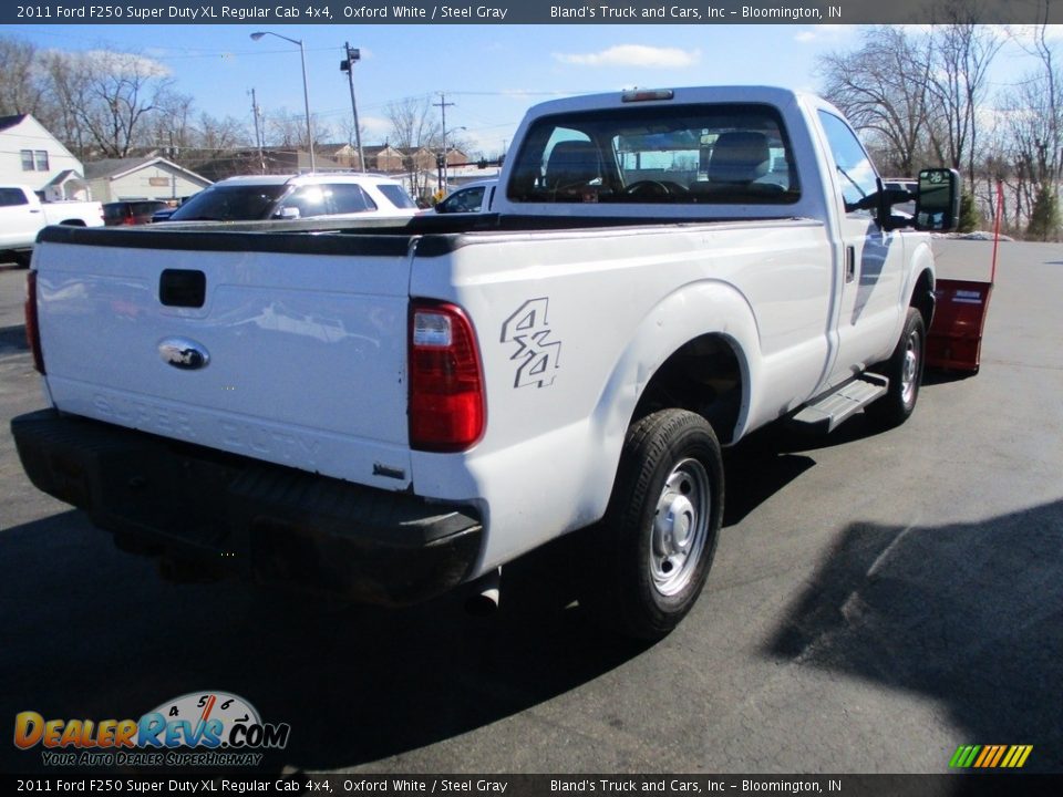 2011 Ford F250 Super Duty XL Regular Cab 4x4 Oxford White / Steel Gray Photo #4