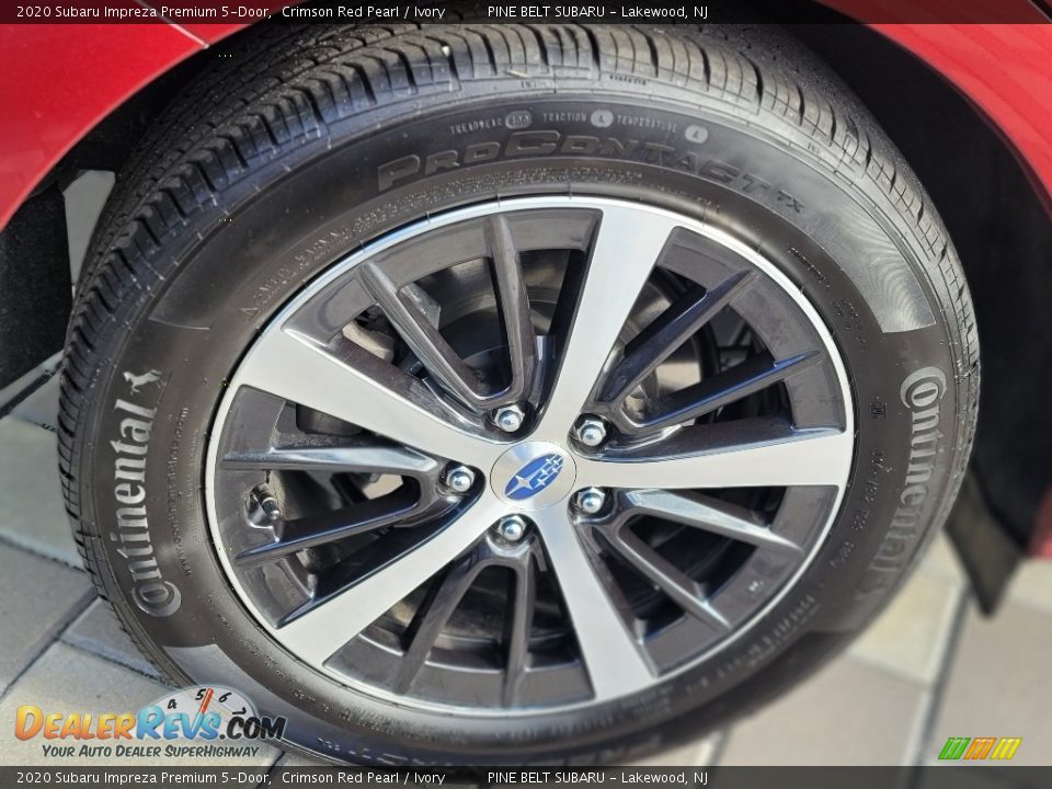 2020 Subaru Impreza Premium 5-Door Crimson Red Pearl / Ivory Photo #28
