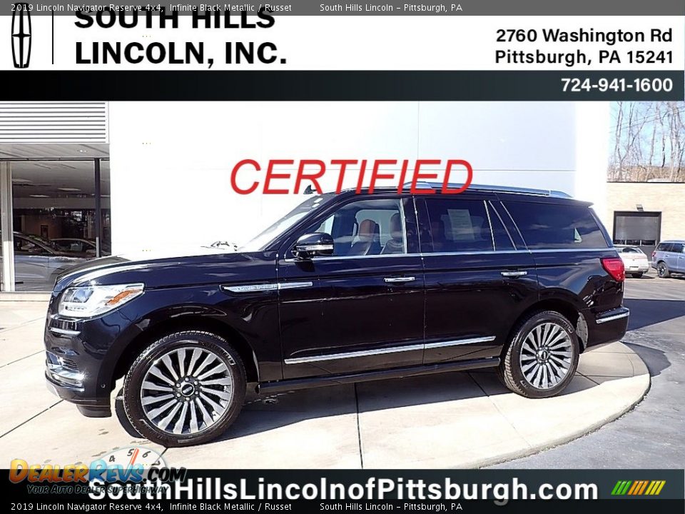2019 Lincoln Navigator Reserve 4x4 Infinite Black Metallic / Russet Photo #1