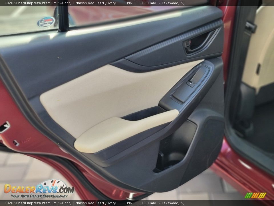 2020 Subaru Impreza Premium 5-Door Crimson Red Pearl / Ivory Photo #36