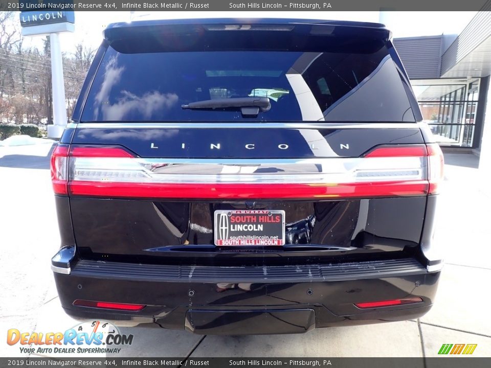 2019 Lincoln Navigator Reserve 4x4 Infinite Black Metallic / Russet Photo #4