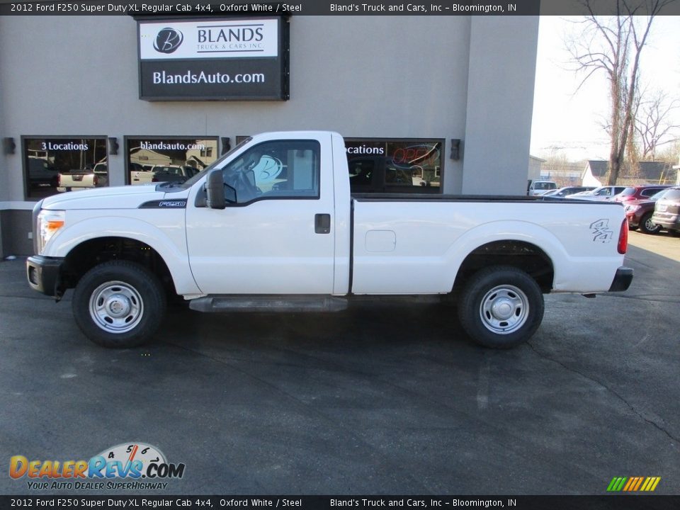 2012 Ford F250 Super Duty XL Regular Cab 4x4 Oxford White / Steel Photo #1