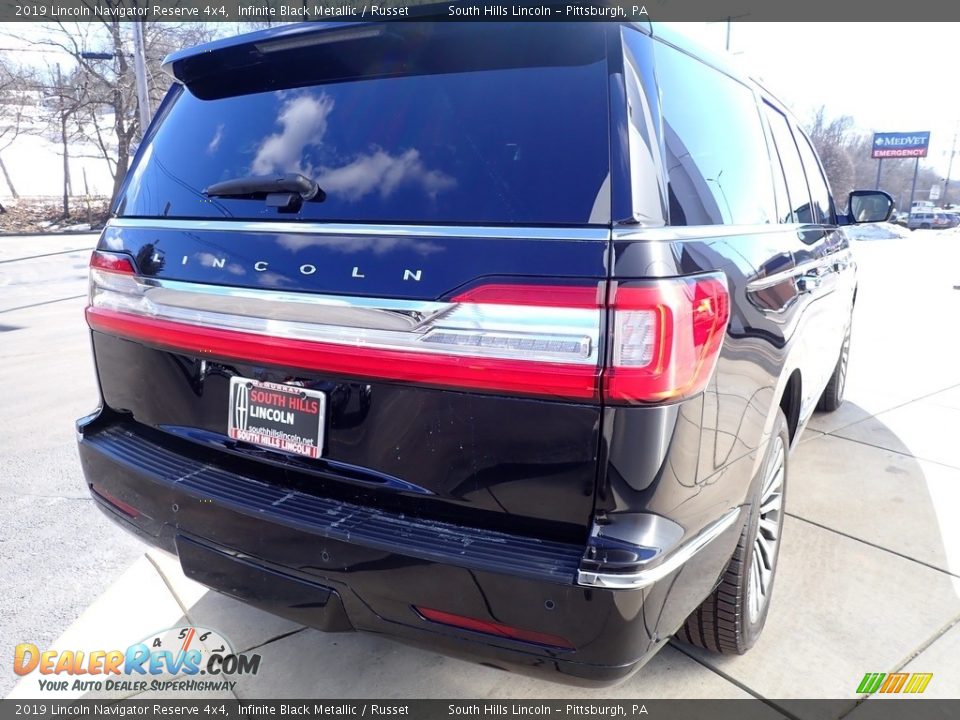 2019 Lincoln Navigator Reserve 4x4 Infinite Black Metallic / Russet Photo #6