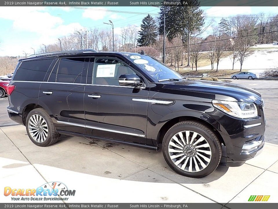 2019 Lincoln Navigator Reserve 4x4 Infinite Black Metallic / Russet Photo #7