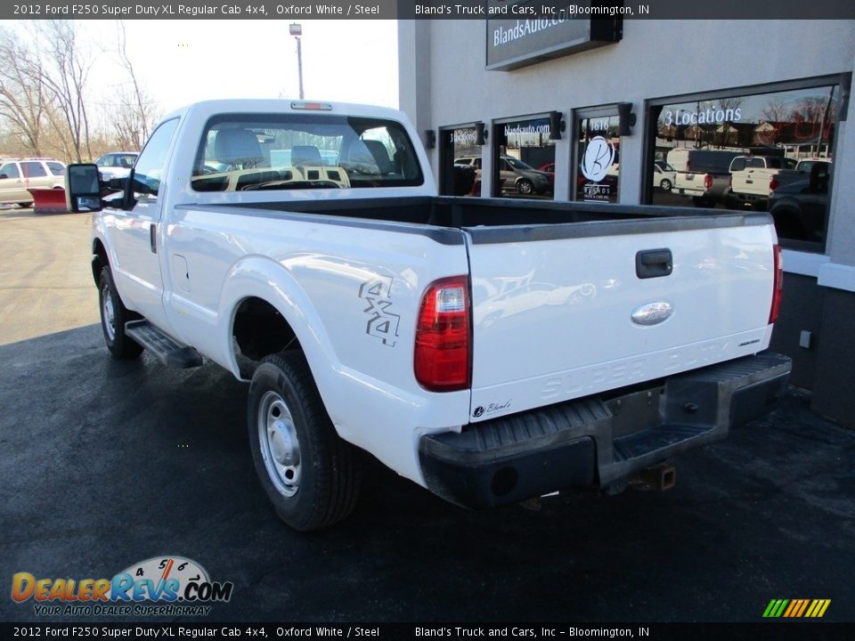 2012 Ford F250 Super Duty XL Regular Cab 4x4 Oxford White / Steel Photo #3