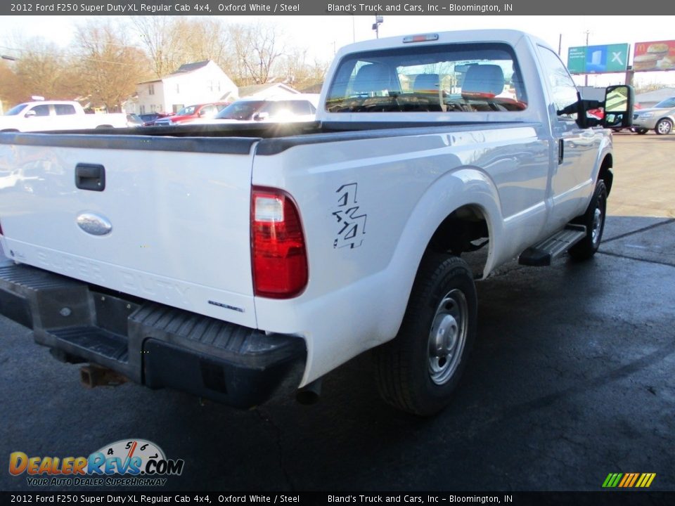 2012 Ford F250 Super Duty XL Regular Cab 4x4 Oxford White / Steel Photo #4