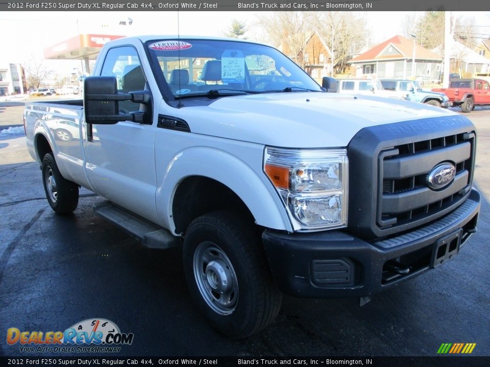 2012 Ford F250 Super Duty XL Regular Cab 4x4 Oxford White / Steel Photo #5