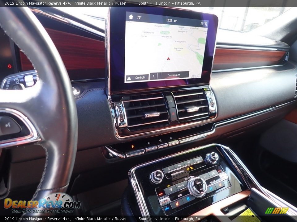 2019 Lincoln Navigator Reserve 4x4 Infinite Black Metallic / Russet Photo #22