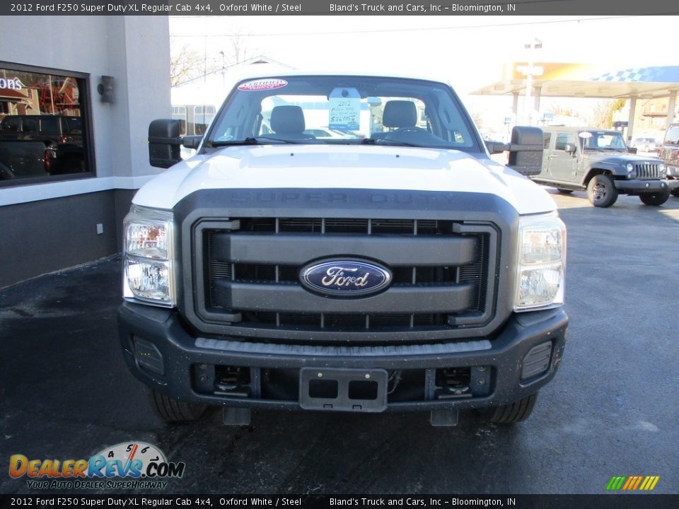 2012 Ford F250 Super Duty XL Regular Cab 4x4 Oxford White / Steel Photo #18