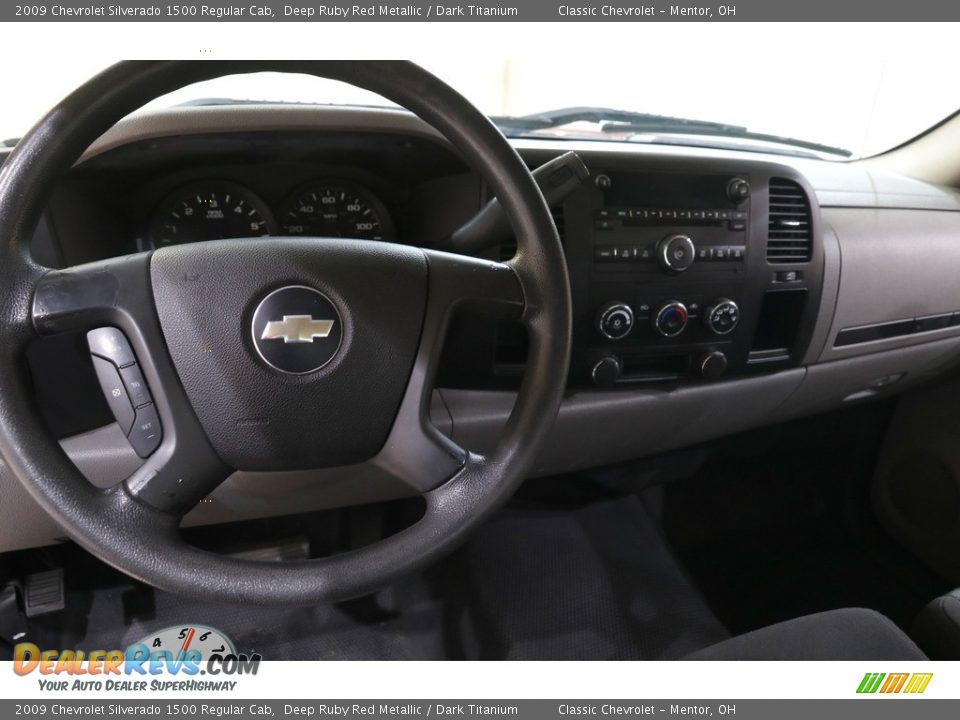 2009 Chevrolet Silverado 1500 Regular Cab Deep Ruby Red Metallic / Dark Titanium Photo #6