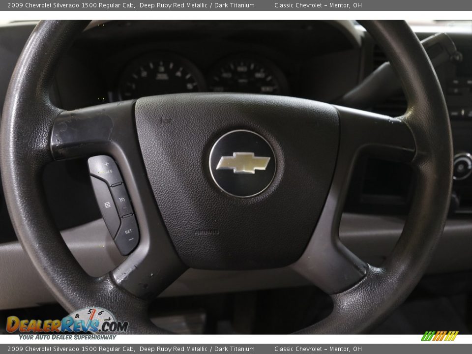 2009 Chevrolet Silverado 1500 Regular Cab Deep Ruby Red Metallic / Dark Titanium Photo #7