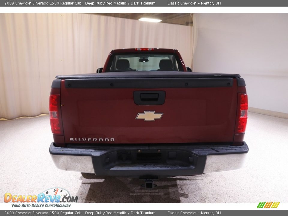 2009 Chevrolet Silverado 1500 Regular Cab Deep Ruby Red Metallic / Dark Titanium Photo #11