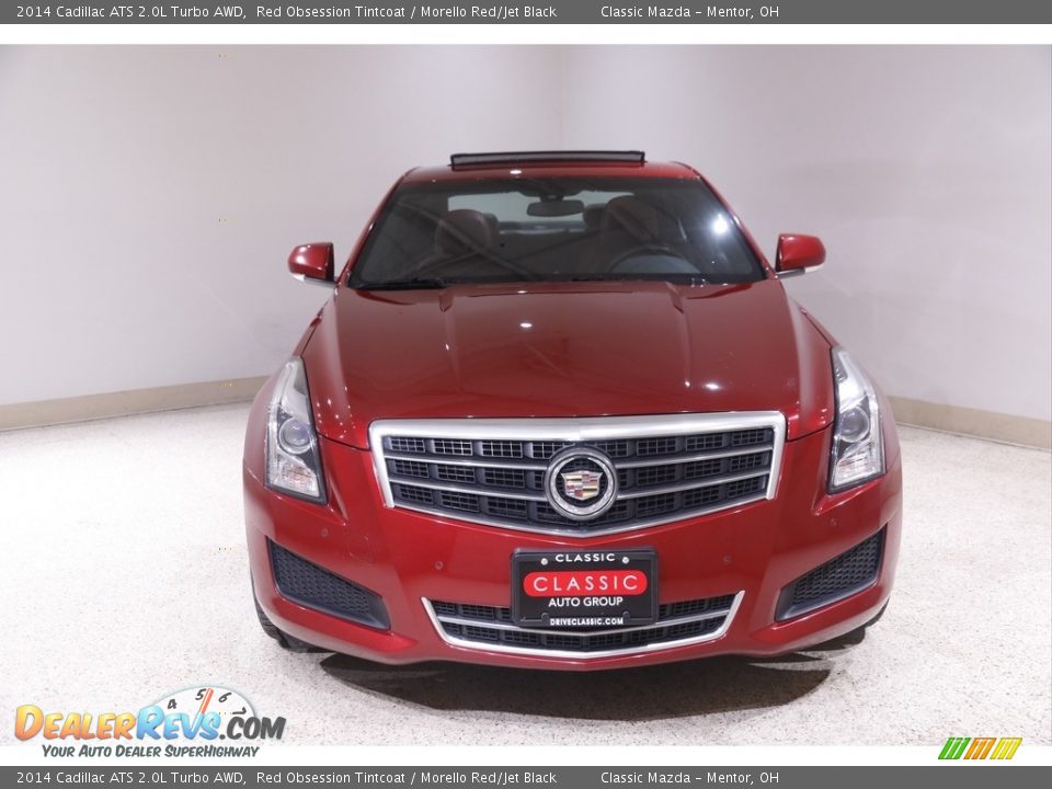 2014 Cadillac ATS 2.0L Turbo AWD Red Obsession Tintcoat / Morello Red/Jet Black Photo #2