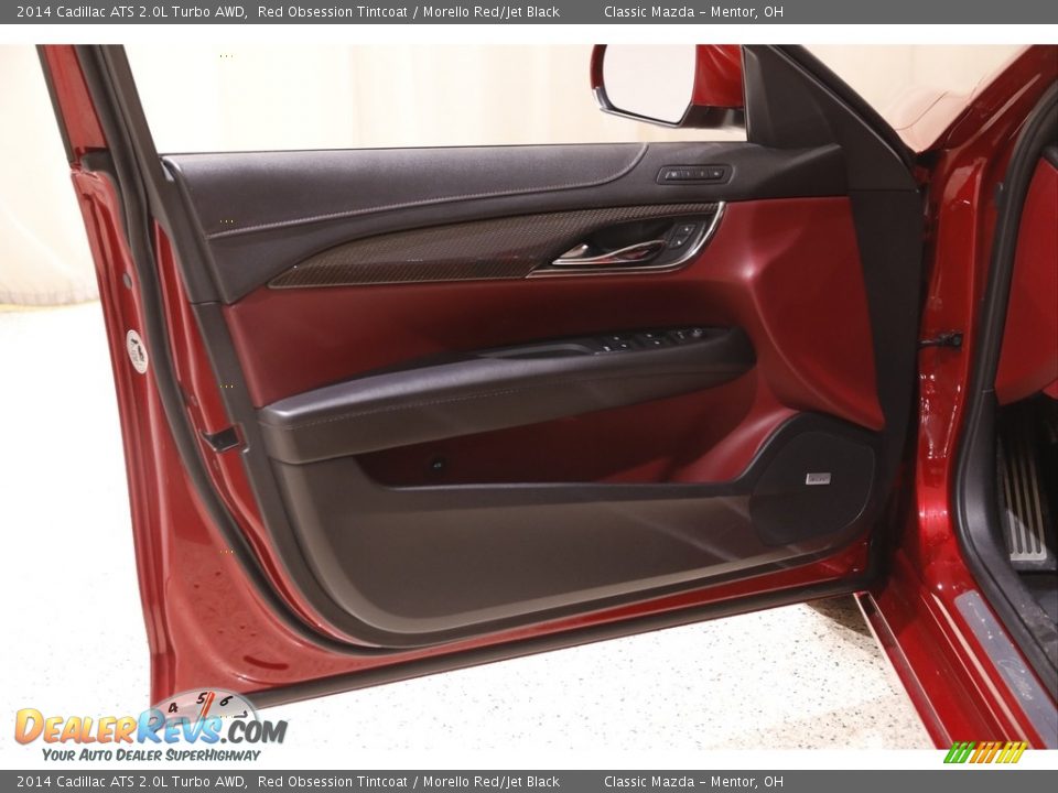 2014 Cadillac ATS 2.0L Turbo AWD Red Obsession Tintcoat / Morello Red/Jet Black Photo #4