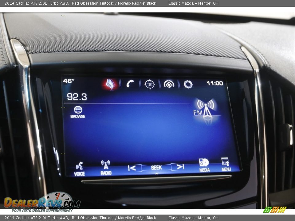 2014 Cadillac ATS 2.0L Turbo AWD Red Obsession Tintcoat / Morello Red/Jet Black Photo #10