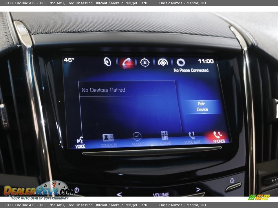 2014 Cadillac ATS 2.0L Turbo AWD Red Obsession Tintcoat / Morello Red/Jet Black Photo #11