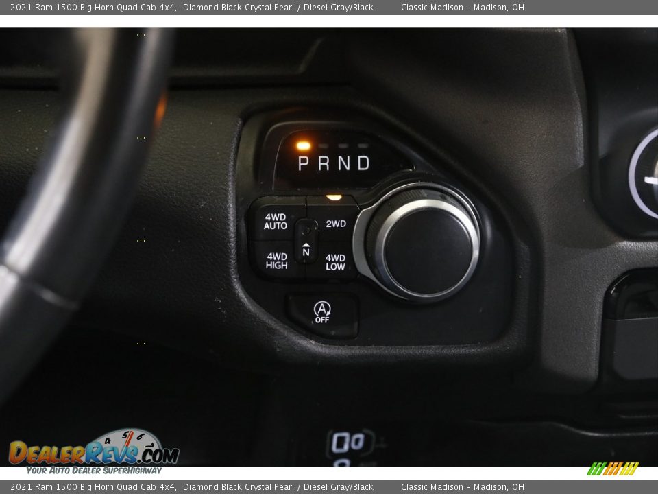 2021 Ram 1500 Big Horn Quad Cab 4x4 Diamond Black Crystal Pearl / Diesel Gray/Black Photo #12