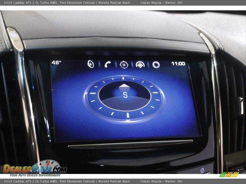 2014 Cadillac ATS 2.0L Turbo AWD Red Obsession Tintcoat / Morello Red/Jet Black Photo #12