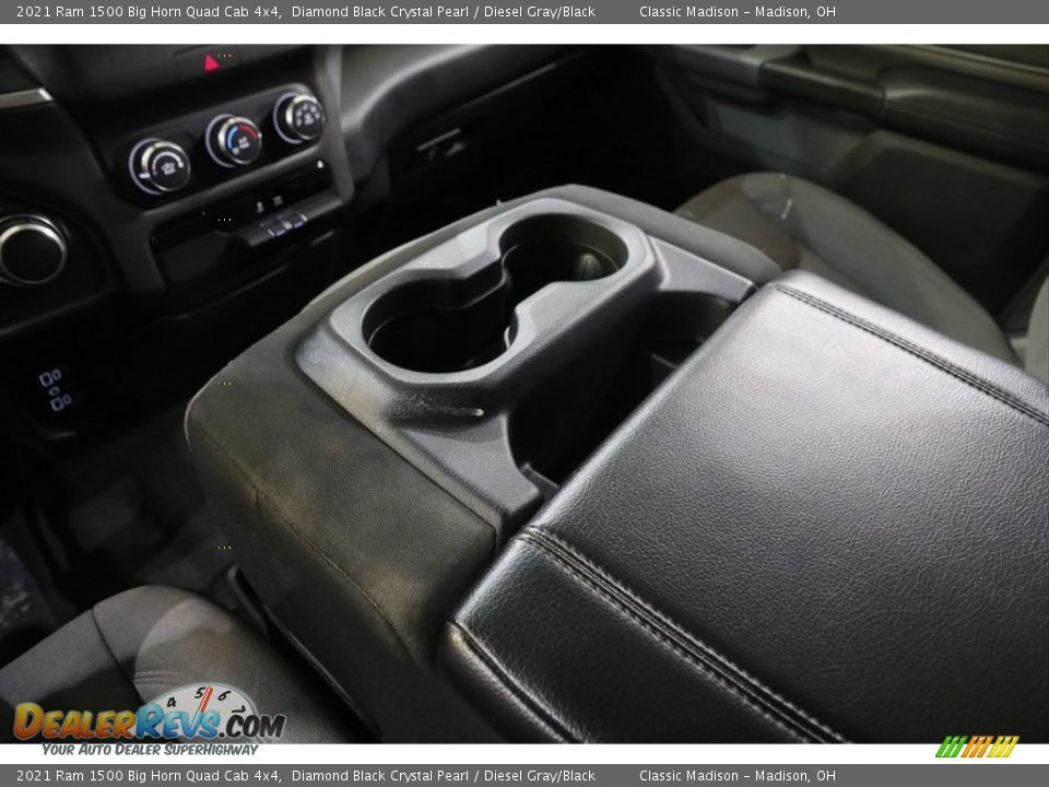 2021 Ram 1500 Big Horn Quad Cab 4x4 Diamond Black Crystal Pearl / Diesel Gray/Black Photo #13