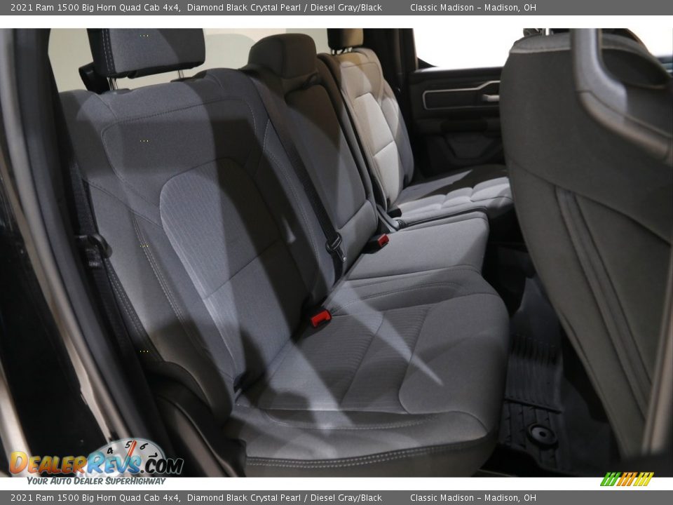 2021 Ram 1500 Big Horn Quad Cab 4x4 Diamond Black Crystal Pearl / Diesel Gray/Black Photo #15