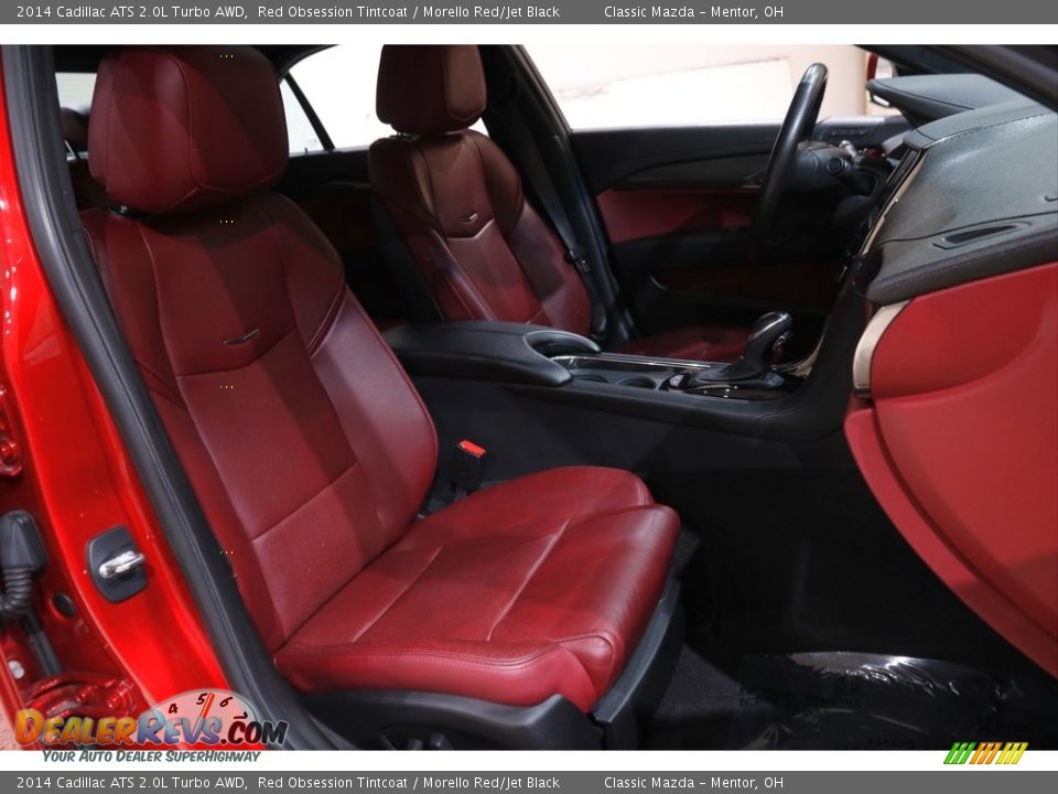 2014 Cadillac ATS 2.0L Turbo AWD Red Obsession Tintcoat / Morello Red/Jet Black Photo #15