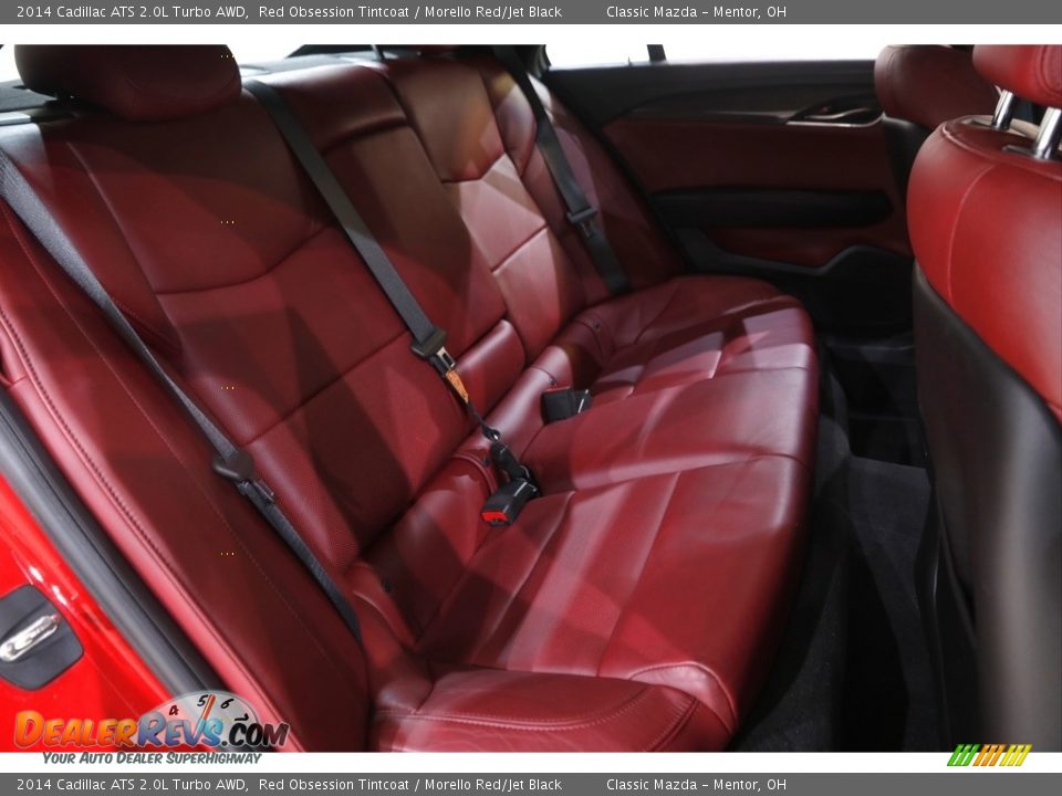 2014 Cadillac ATS 2.0L Turbo AWD Red Obsession Tintcoat / Morello Red/Jet Black Photo #16