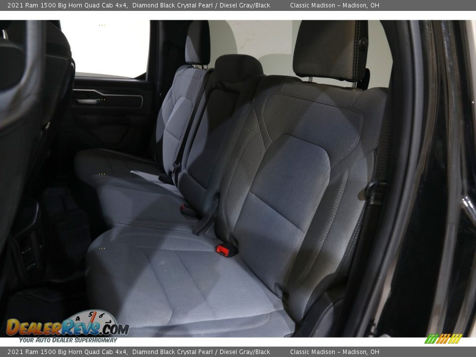 2021 Ram 1500 Big Horn Quad Cab 4x4 Diamond Black Crystal Pearl / Diesel Gray/Black Photo #16