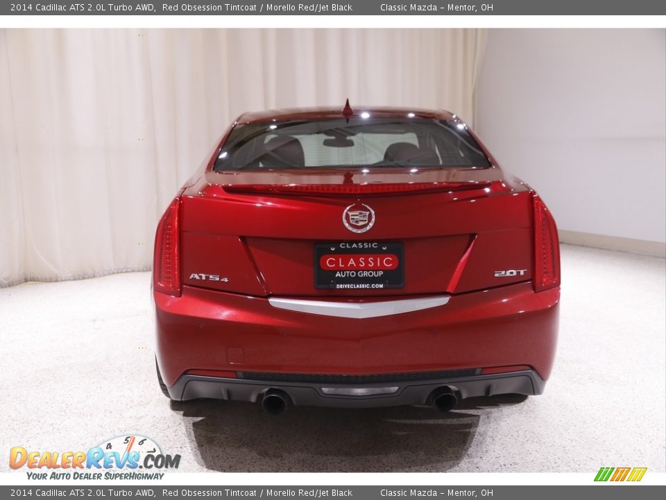 2014 Cadillac ATS 2.0L Turbo AWD Red Obsession Tintcoat / Morello Red/Jet Black Photo #18