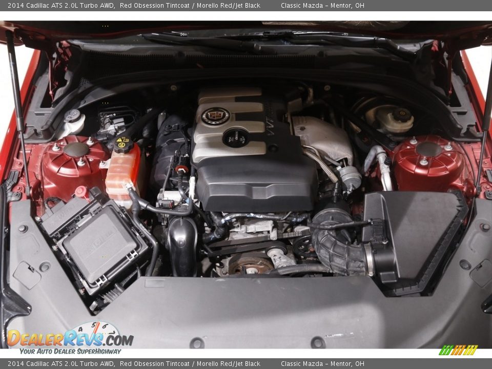 2014 Cadillac ATS 2.0L Turbo AWD Red Obsession Tintcoat / Morello Red/Jet Black Photo #19