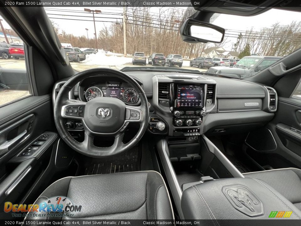 2020 Ram 1500 Laramie Quad Cab 4x4 Billet Silver Metallic / Black Photo #4