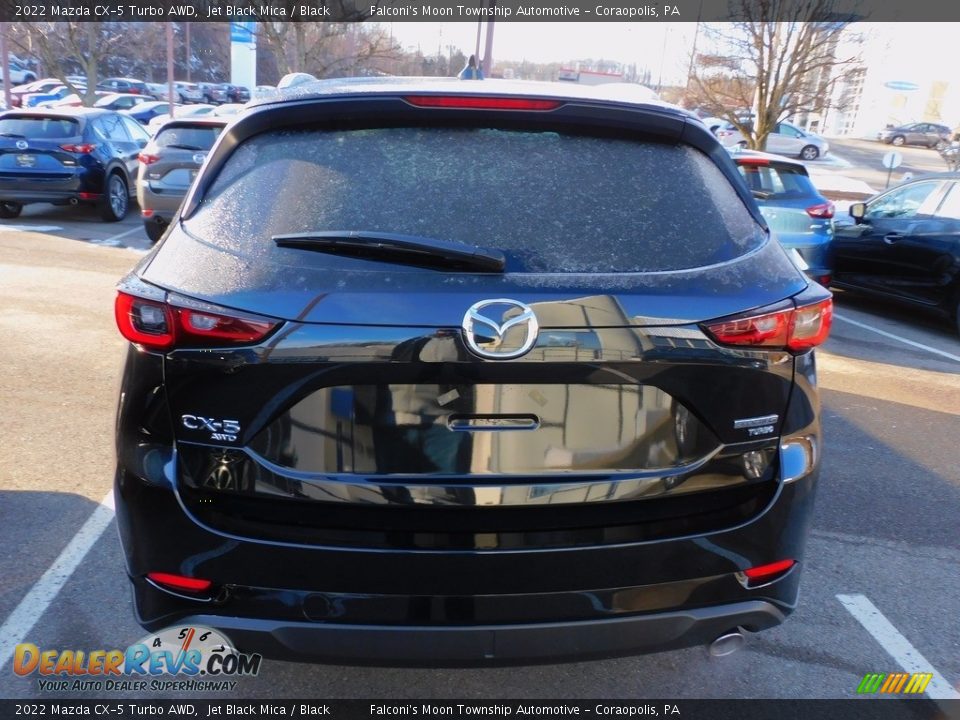 2022 Mazda CX-5 Turbo AWD Jet Black Mica / Black Photo #3