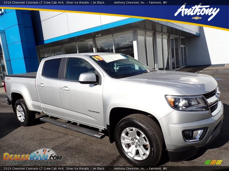 2019 Chevrolet Colorado LT Crew Cab 4x4 Silver Ice Metallic / Jet Black Photo #1