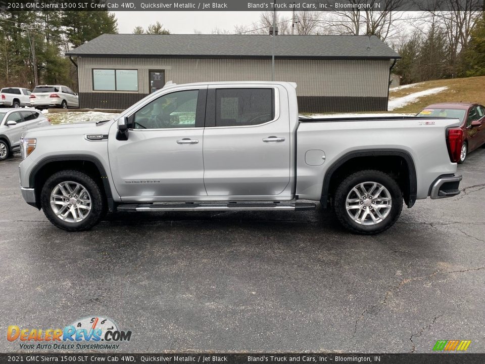 2021 GMC Sierra 1500 SLT Crew Cab 4WD Quicksilver Metallic / Jet Black Photo #1