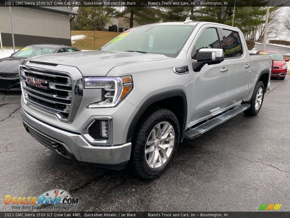 2021 GMC Sierra 1500 SLT Crew Cab 4WD Quicksilver Metallic / Jet Black Photo #2