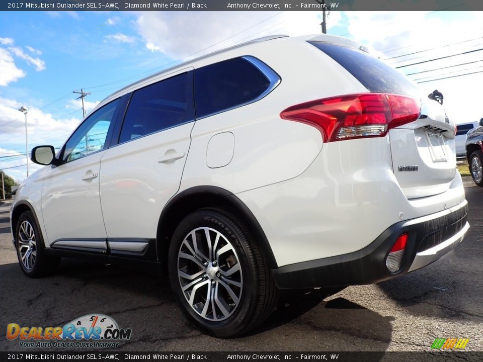 2017 Mitsubishi Outlander SEL S-AWC Diamond White Pearl / Black Photo #6