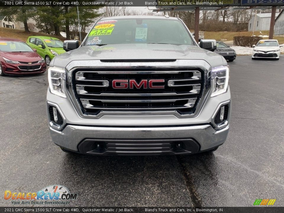 2021 GMC Sierra 1500 SLT Crew Cab 4WD Quicksilver Metallic / Jet Black Photo #3