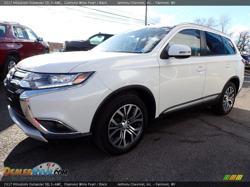 2017 Mitsubishi Outlander SEL S-AWC Diamond White Pearl / Black Photo #8