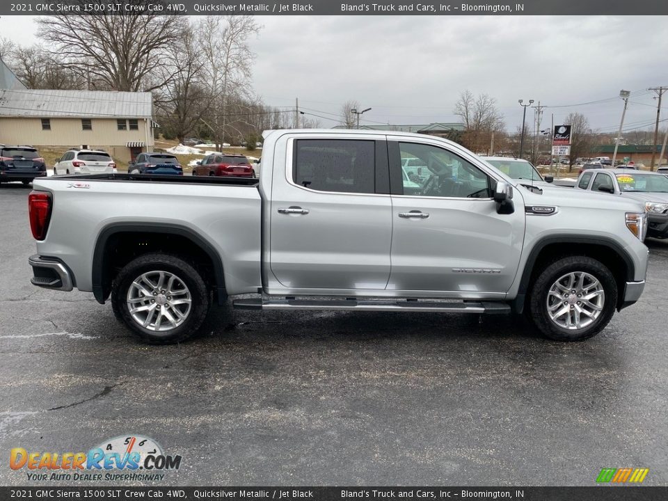 2021 GMC Sierra 1500 SLT Crew Cab 4WD Quicksilver Metallic / Jet Black Photo #5